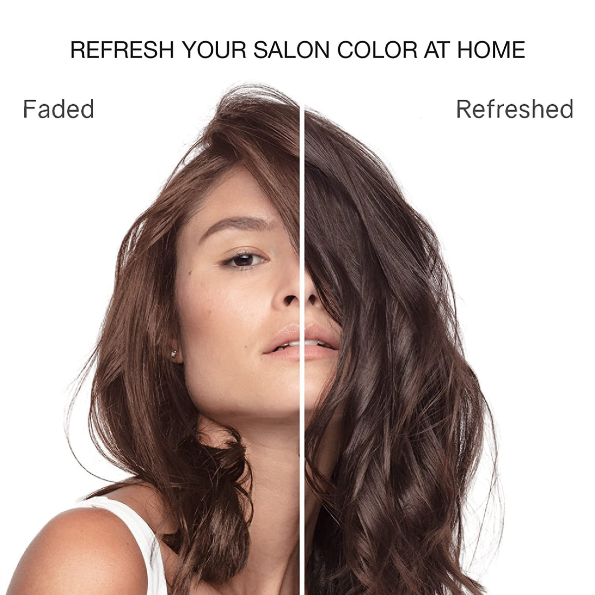 Celeb Luxury Colorwash in-use application shows even tint on damp strands.