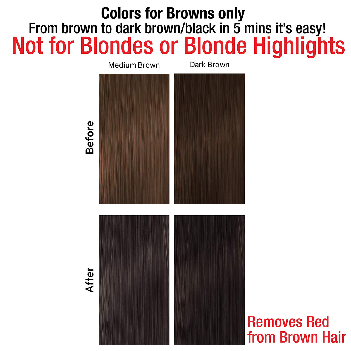 Color deposit action shows tinting without drastic shade changes