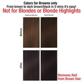 Color deposit action shows tinting without drastic shade changes