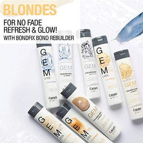 Celeb Luxury Gem Lites Colorwash back label highlights vegan and sulfate-free formula