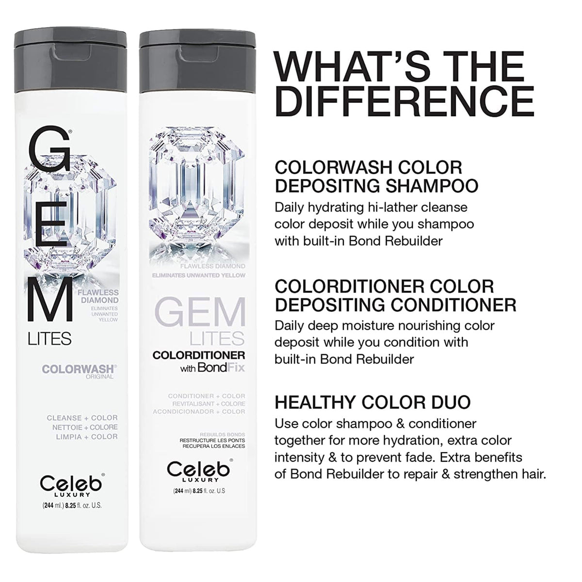 Celeb Luxury Gem Lites Naturals Platinum Conditioner supports color maintenance between salon visits