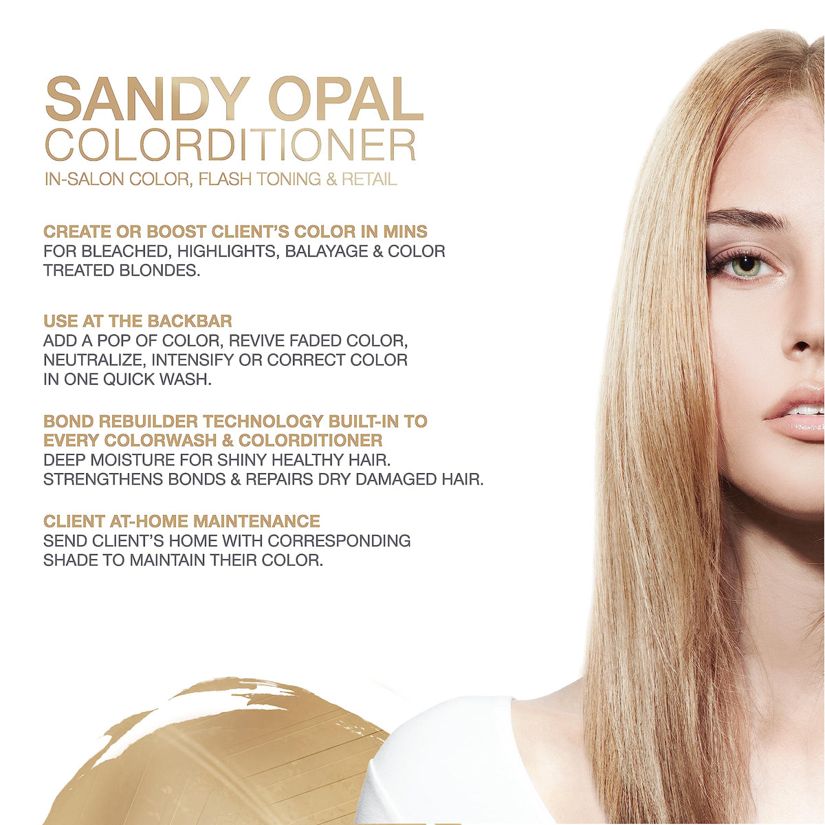 Celeb Luxury Gem Lites Sandy Opal color swatches show toning and neutral blonde refresh.