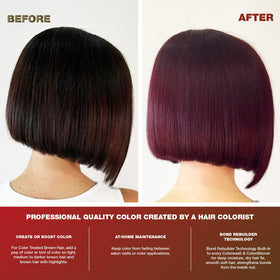Celeb Luxury Viral Red Conditioner color swatch ideas for brunettes.