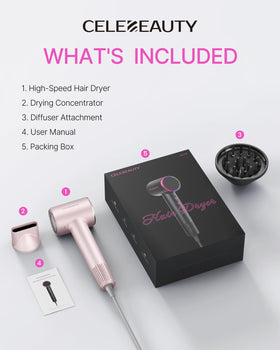 Ionic technology helps reduce static and smooth frizz for glossy results.