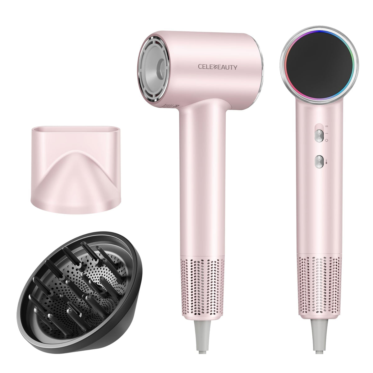 CELEBEAUTY hair dryer with high-speed 110000rpm motor for rapid drying.