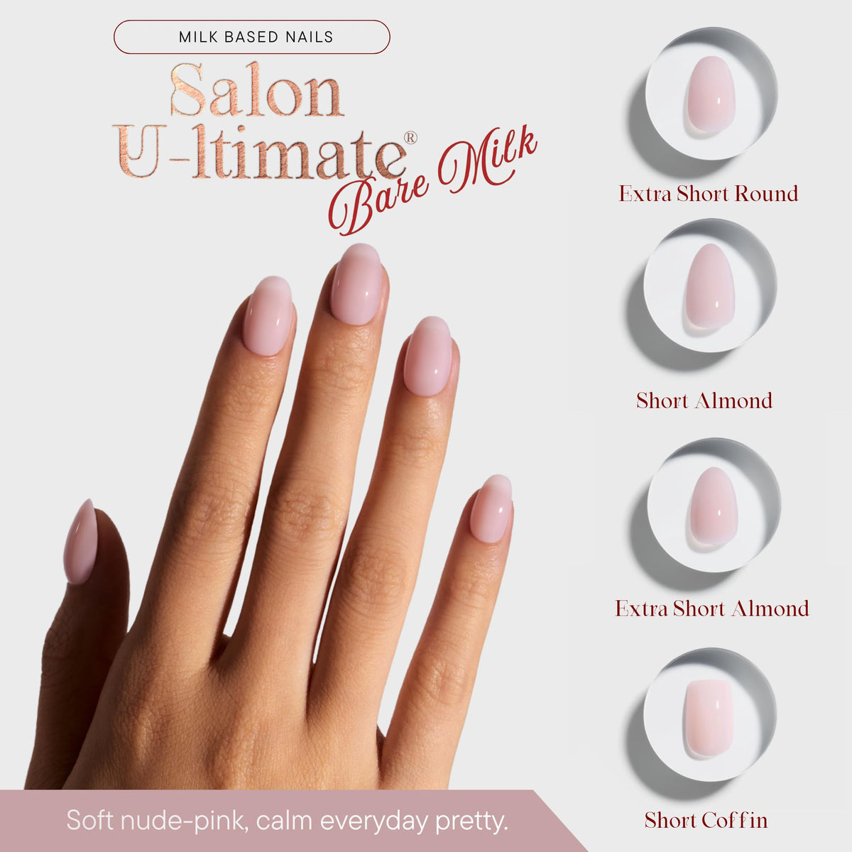 Close-up of U-edges on Celebritips U-ltimate nails preventing lift.