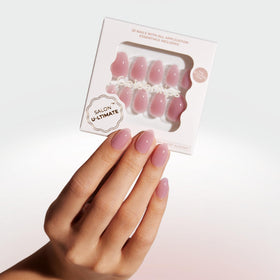 Celebritips Salon U-ltimate Misty Rose nails closeup showing salon-quality shine