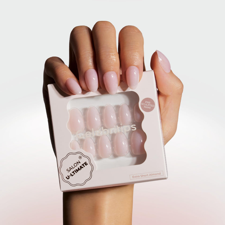 Celebritips Salon U-ltimate Petal Gloss nails show salon-grade shine and versatile wear.