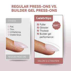 Celebritips Salon U-ltimate reusable acrylic nails close-up