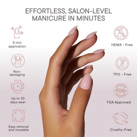 Celebritips Salon U-ltimate kit included displays glue and tabs for DIY nails.