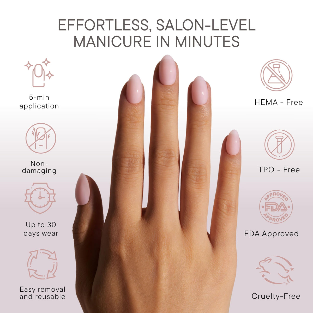 Celebritips luxury salon acrylic nails highlight durable, reusable design and comfort.