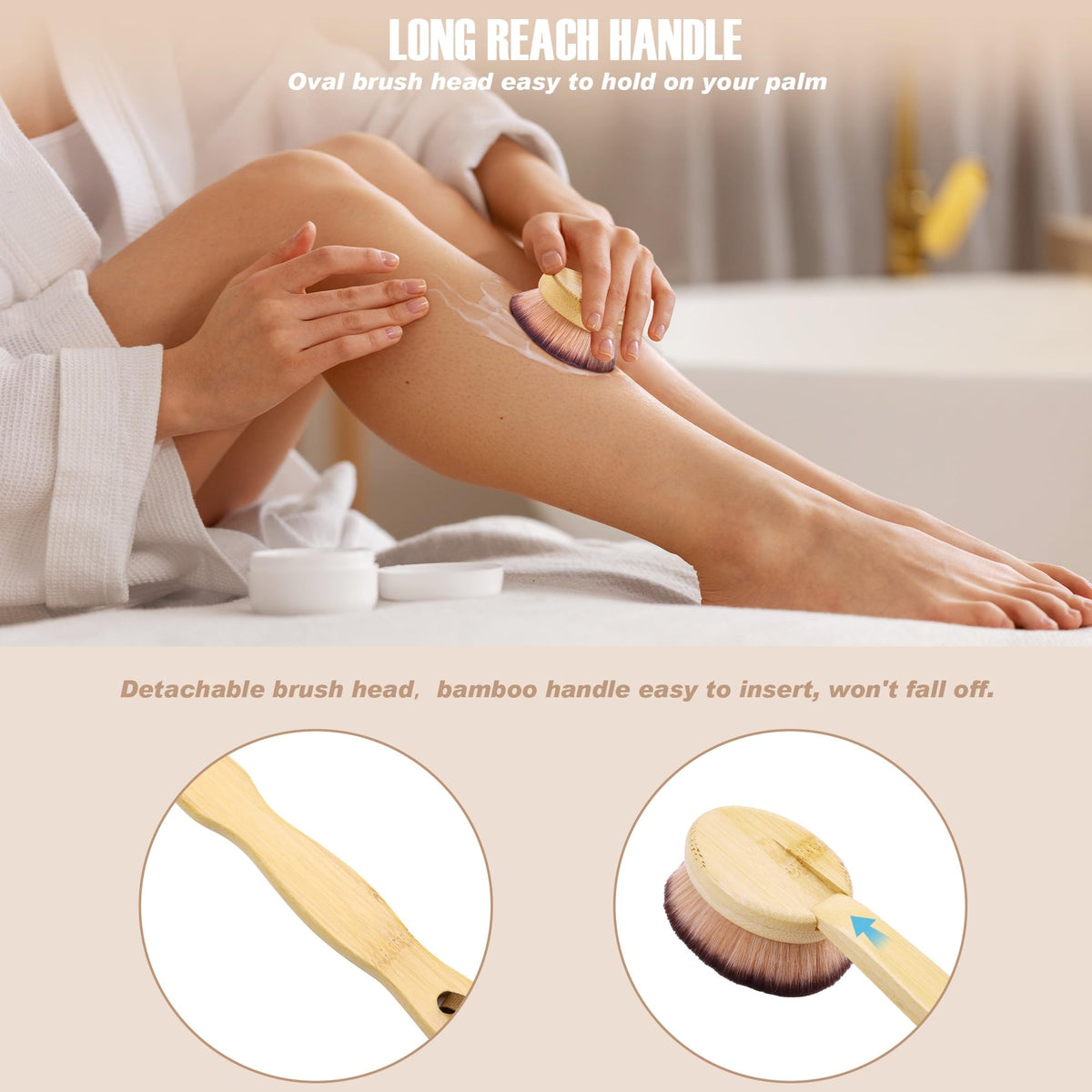 CeleCily bamboo handle ensures durable, eco-friendly use.