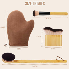 CeleCily self tanner set is easy to clean and reuse.