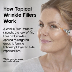Celestolite Estrella serum application close-up shows fast line-softening