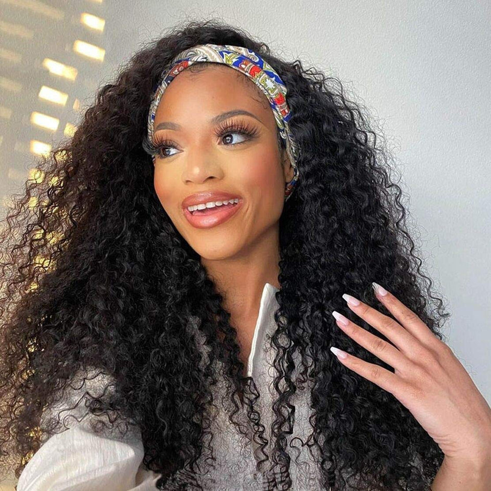 Celiarita deep wave headband wig 26in showing bold waves for everyday style