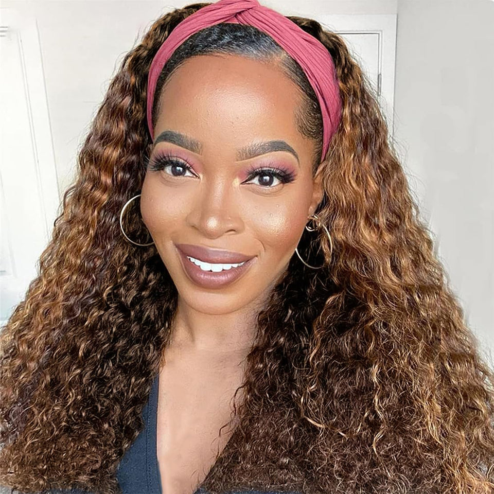 Celiarita highlight ombre headband wig 18-inch for versatile daily styling.