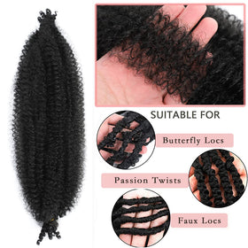 Celie Marley twist 12-inch full bundles provide generous volume for fuller looks.