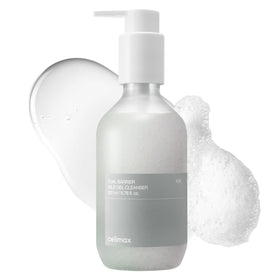 Celimax Dual Barrier Mild Gel Cleanser bottle front showing gentle daily cleansing benefits.