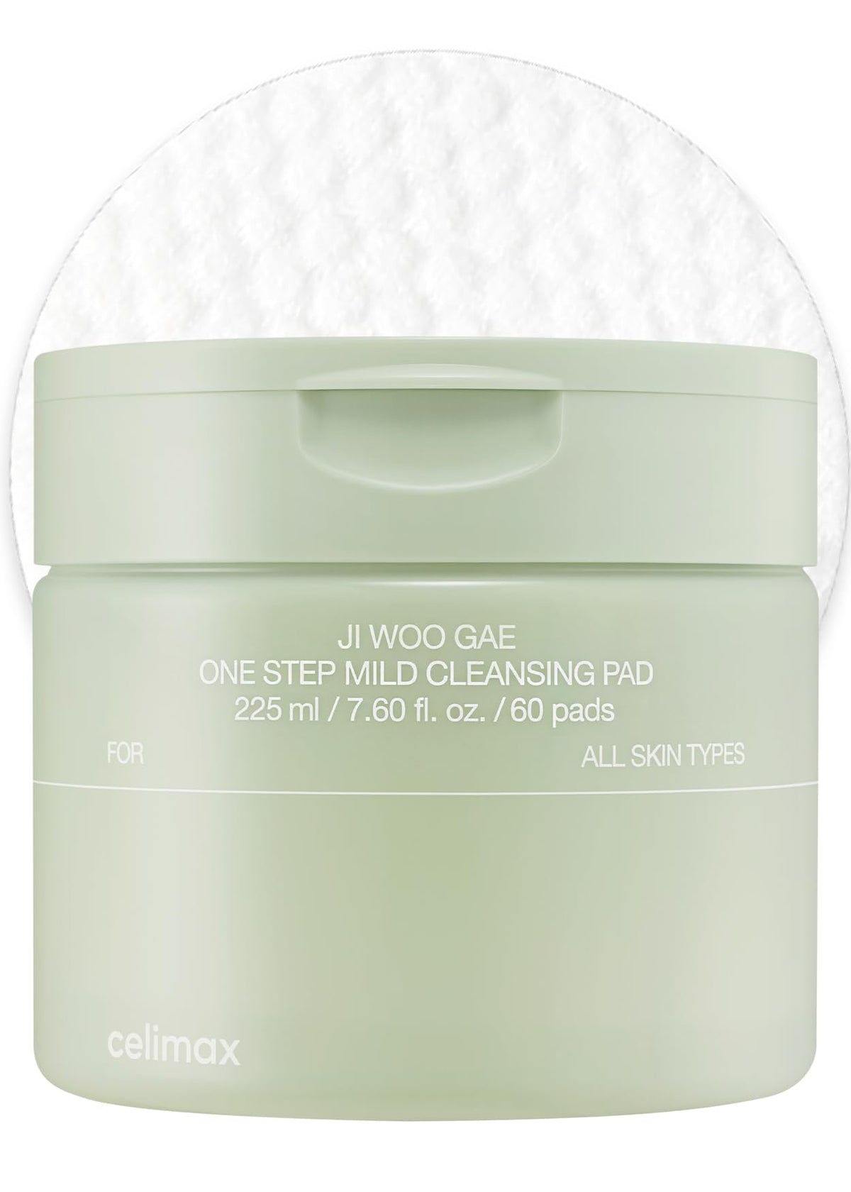 Celimax One Step Mild Cleansing Pad embossed pad for gentle makeup removal