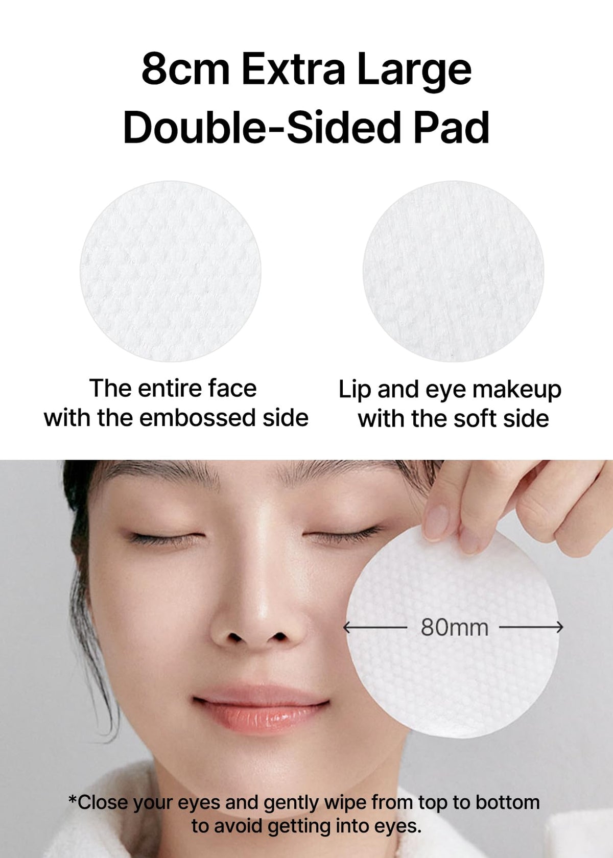 Celimax pad with hyaluronic acid supports moisture during cleansing