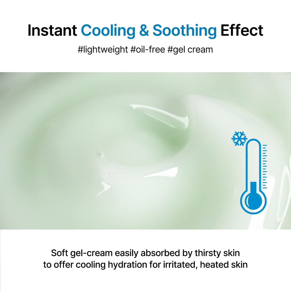 Celimax Real Cica Soothing Cream being applied for calming hydration