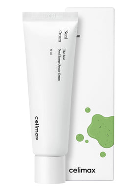Celimax Real Noni Energy Repair Cream jar closeup for soothing hydration.