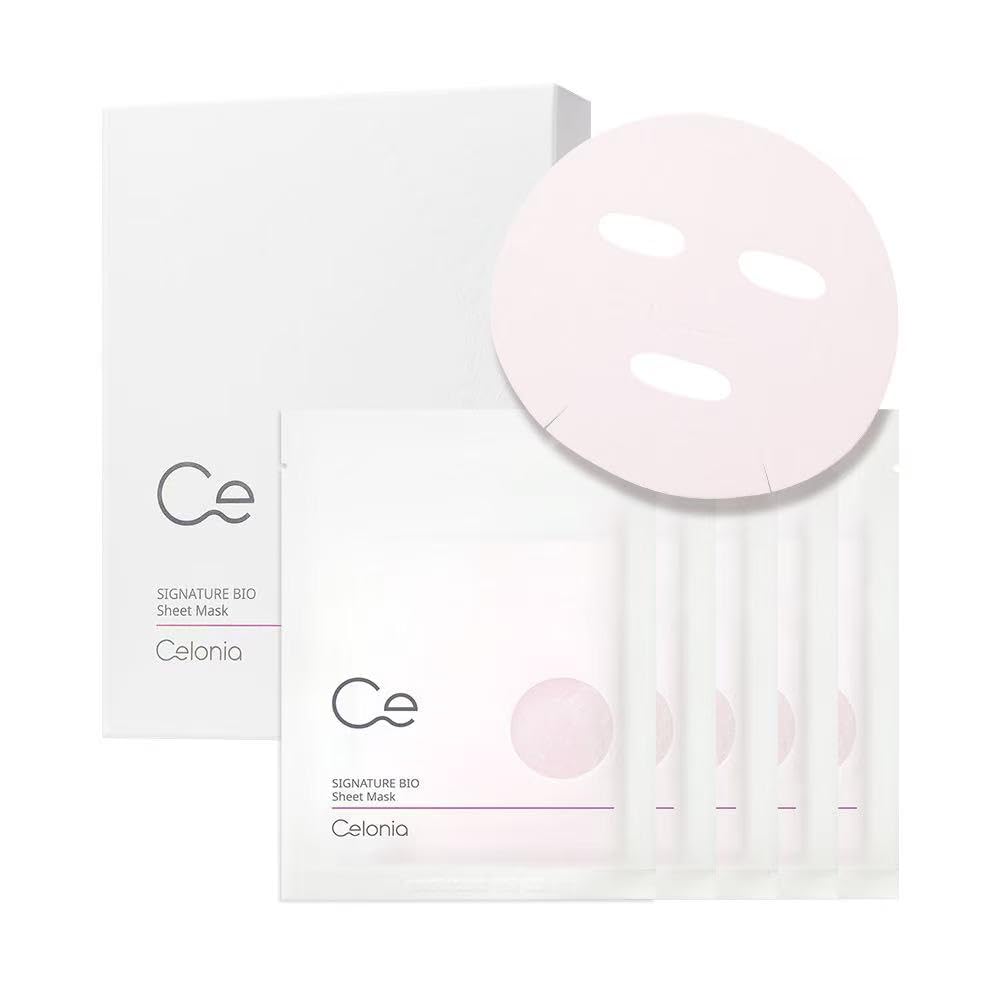 CELONIA Bio Facial Sheet Mask packaging for premium at-home spa use