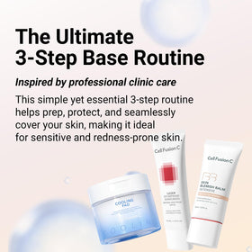 Cell Fusion C skin texture close-up reveals smooth, pore-minimizing finish.