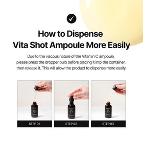 Cell Fusion C Vita Shot Ampoule texture and fast absorption on skin