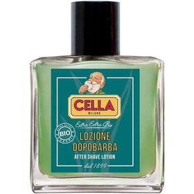 Cella Milano Aloe Vera After-Shave Splash bottle for a refreshing post-shave ritual.