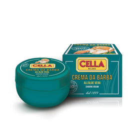 CELLA Milano Aloe Vera shaving cream soap bowl-lather creates rich foam for smooth shaving