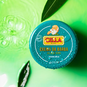 CELLA Milano Aloe Vera shaving cream soap rich-lather delivers cushion and glide for precise shaving