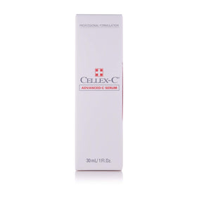 Cellex-C Advanced-C Serum packaging shown for easy incorporation into routines.