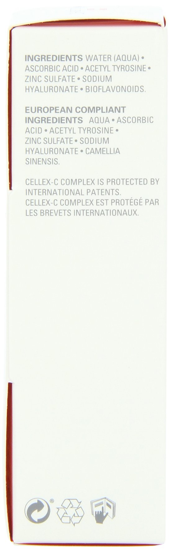 Cellex-C High Potency Serum packaging box with branding and label visibility