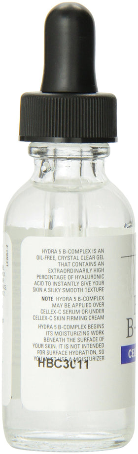 Cellex-C Hydra 5 B-Complex hyaluronic acid portrait emphasizing plump hydrated skin