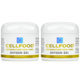 Cellfood Oxygen Gel packaging in a two-pack, hydration-ready skin support