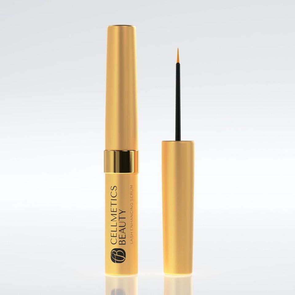 Cellmetics Beauty Peptide Lash Serum bottle ready for nightly lash care.