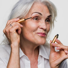 Cellmetics Beauty Peptide Lash Serum on nightstand for easy routine.