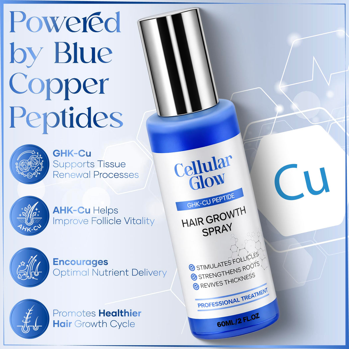 Cellular Glow bottle and pump design supports mess-free daily use.