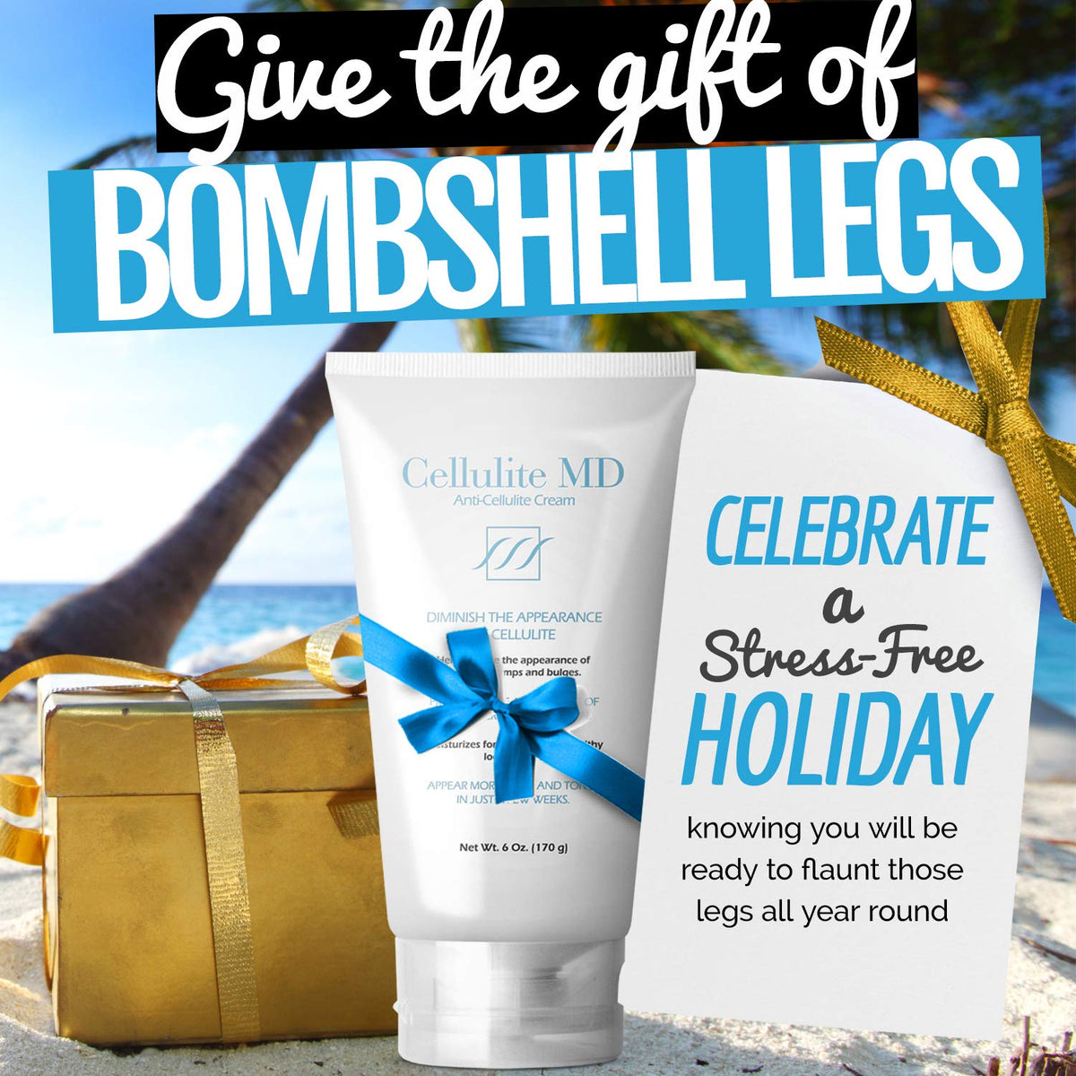 Cellulite MD jar closeup reveals creamy texture for nourishing legs and thighs