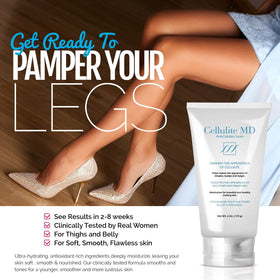 Cellulite MD tube dispense highlights easy daily use