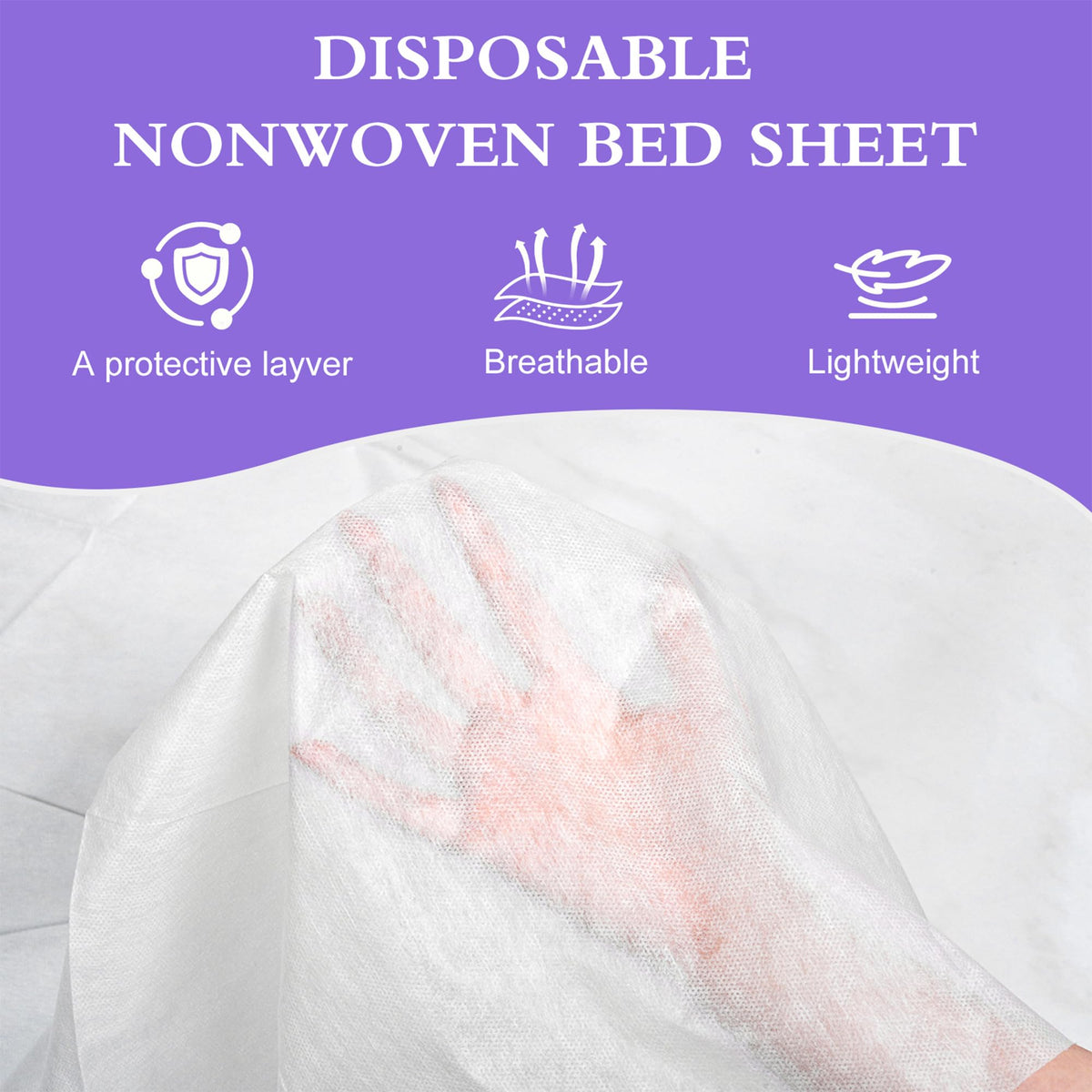 Celmuron soft non-woven sheets ensure comfortable sessions.