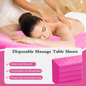 Celmuron hygienic single-use bed sheet keeps table clean.