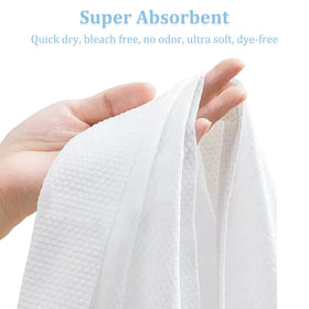 Celmuron pearl texture close-up towel showing fast absorption