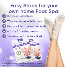 CÉLOR foot peeling mask box shown with two-pair package.