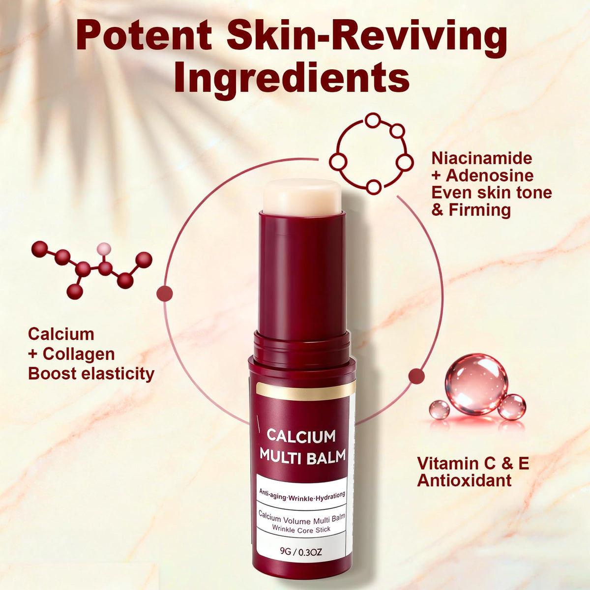 Celuriane Calcium Multi Balm Stick eyes care with soothing feel and improved resilience around eye area.