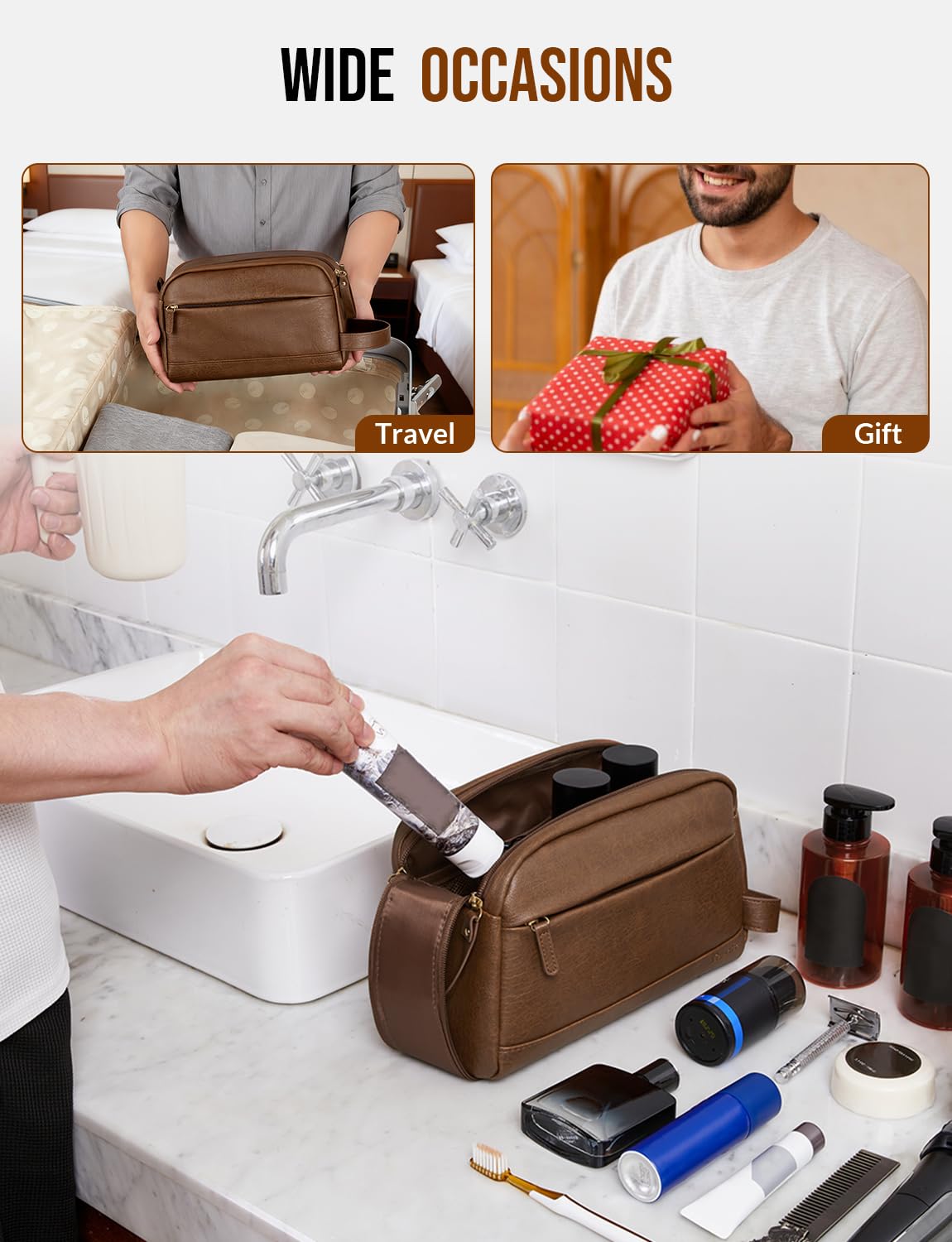 Celvetch travel toiletry bag is ideal for gym and flights