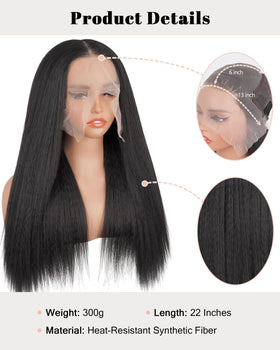 Cemuto pre-plucked baby hairs lace front for seamless, ready-to-wear hairline