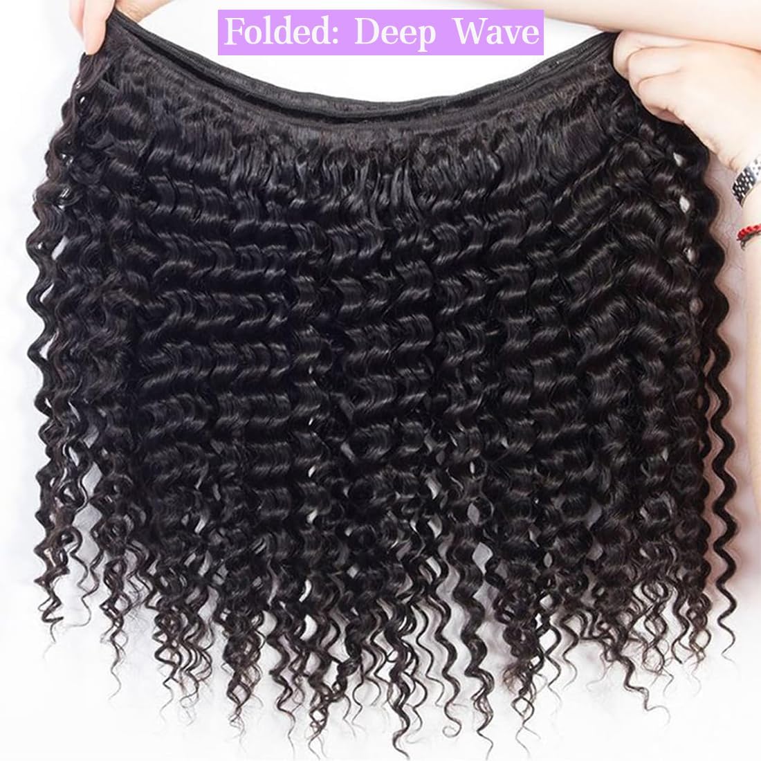 Cenglou deep wave bundles 22inch curl detail highlights smooth, tangle-free styling options