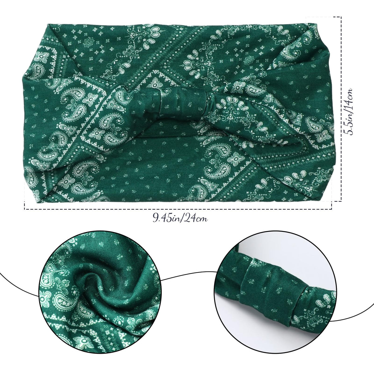 Censen african-pattern headbands in bright colors to elevate outfits.